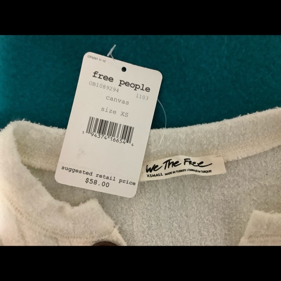 Free People Oliver Henley Long Sleeve  size XS - Picture 6 of 9